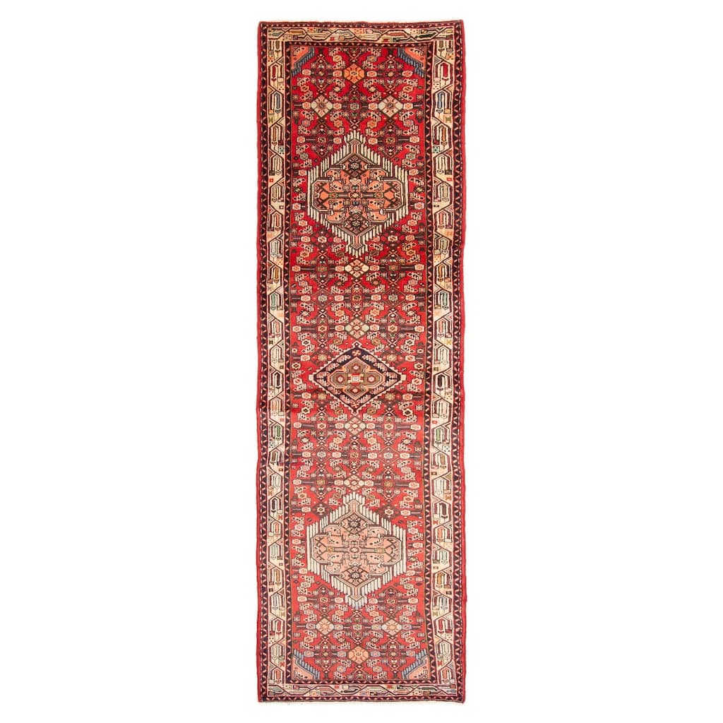 ECARPETGALLERY Hand-knotted Konya Anatolian Red Wool Rug - 2'8 x 9'6