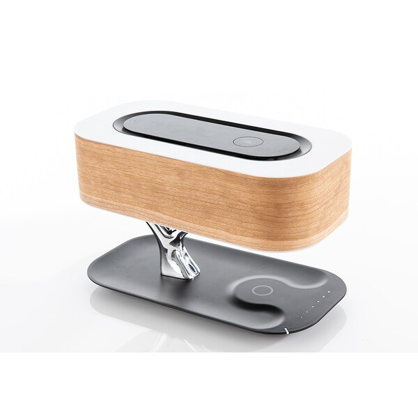 sharper image wireless wooden speaker