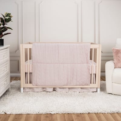 Trend Lab Simply Blush Pink 3 Piece Crib Bedding Set