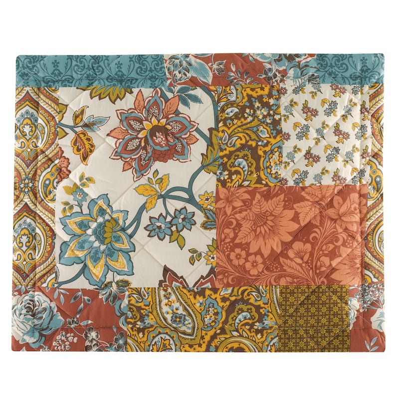 Elegant Arlington Floral Patchwork Pillow Sham
