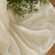 preview thumbnail 24 of 94, HLC.me Abbey Faux Linen Textured Semi Sheer Privacy Light Filtering Transparent Window Grommet Curtain Panels, Pair
