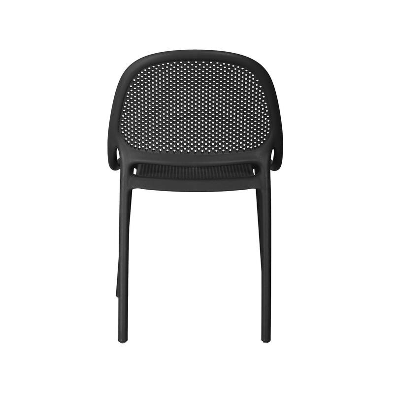 Shay Stackable Plastic Chair for Indoors or Outdoors - Set of 2