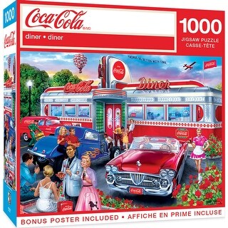 【激レア】Coca-Cola diner 1000ピースジグソーパズル Coca-Cola Diner 1000 Pc Jigsaw Puzzle Fun for Family & Friends