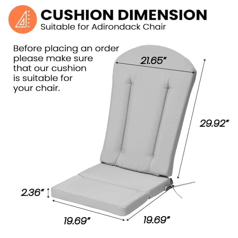 Pellebant Outdoor Adirondack Chairs Cushion High Back