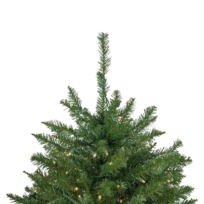 7.5' Pre-Lit Rockwood Pine Artificial Christmas Tree Clear LED Lights