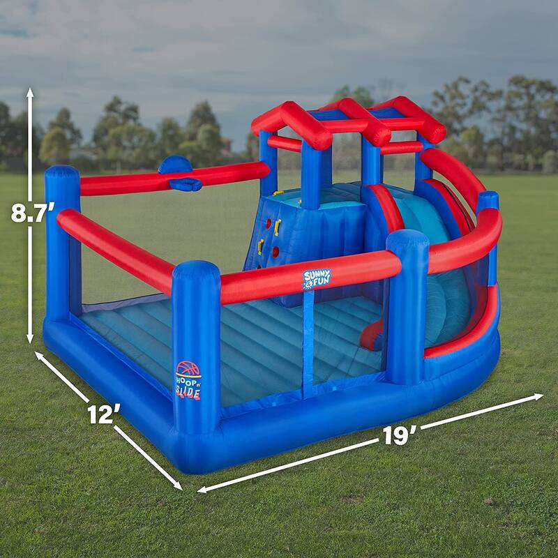 Sunny & Fun Inflatable Hoop N’ Slide Park