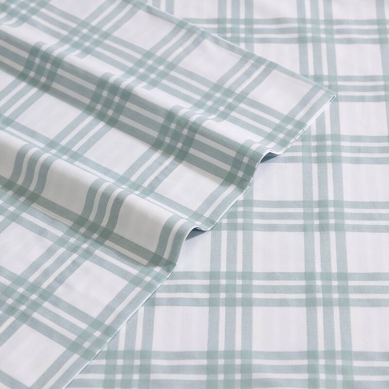 Eddie Bauer Printed Cotton Percale Deep Pocket Sheet Set