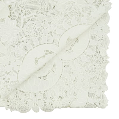 Table Runner With Lace Design - 15"x66"