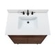 preview thumbnail 15 of 34, Avanity Carina Bathroom Vanity in Coffee Teak with White Engineered Stone Top