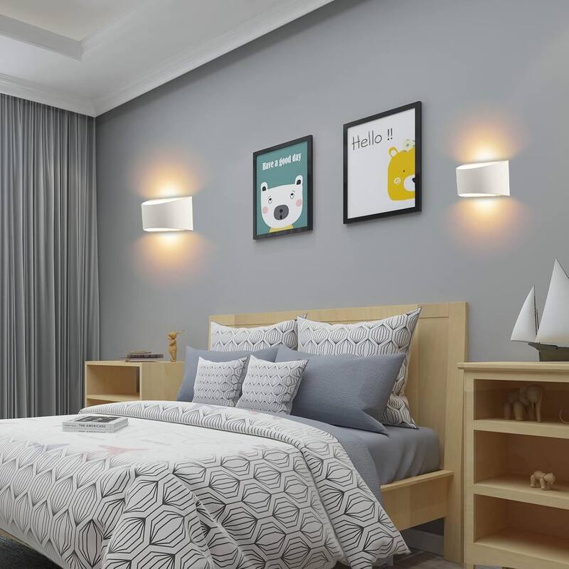 LED bedroom light white living room light aluminum wall light