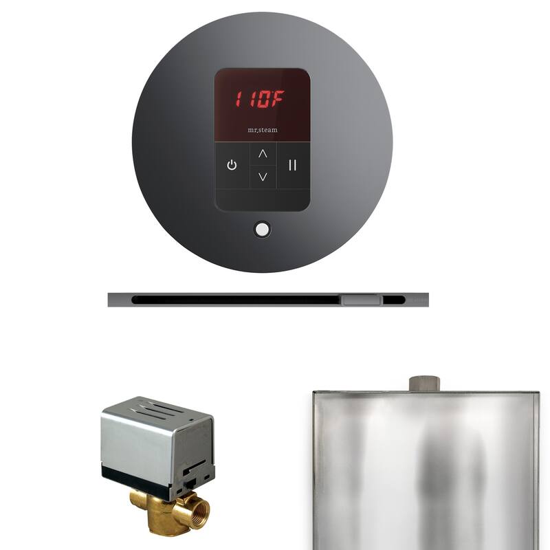 Mr Steam BBRL Basic Butler Linear Package Steam Shower Control Package - Brilliant Black