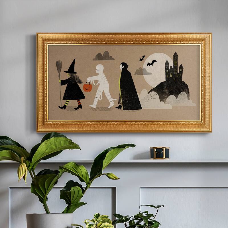 Graphic Halloween Collection D Premium Framed Canvas- Ready to Hang