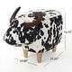 preview thumbnail 19 of 28, Bessie Fabric Cow Ottoman by Christopher Knight Home