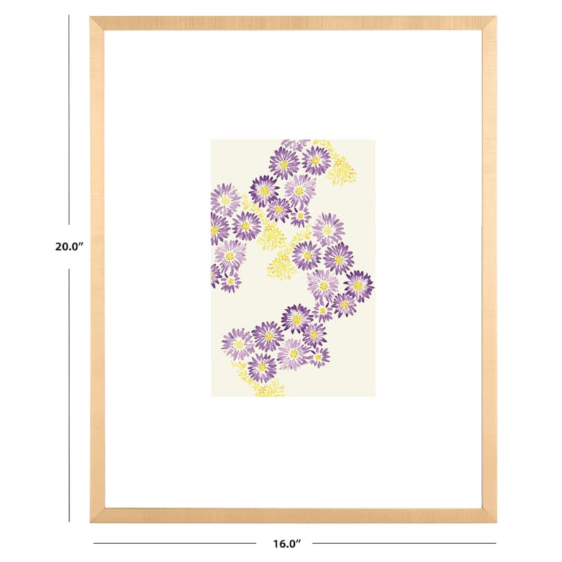 SAFAVIEH Podgorka Clematis Constellation 16 x 20-inch Framed Wall Art