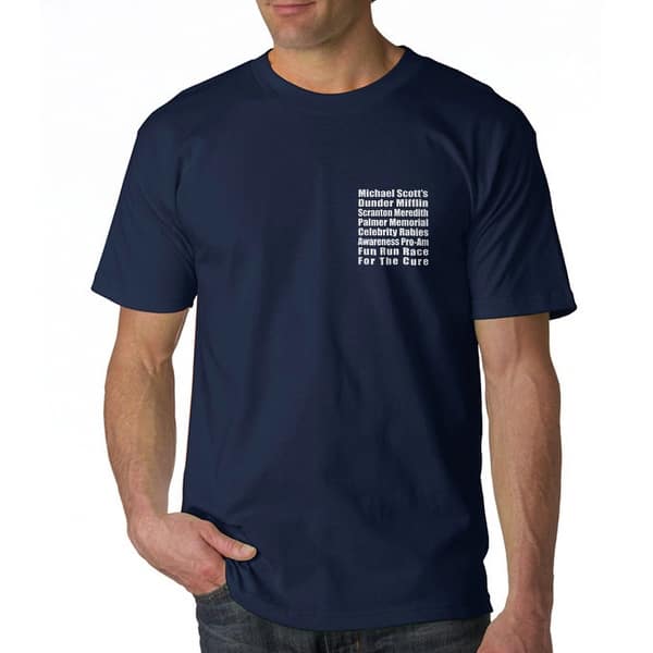 Shop The Office Fun Run Men S Navy T Shirt Free Shipping On