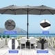 preview thumbnail 2 of 4, Autlaycil 15ft Patio Umbrella with Base,Large Outdoor Rectangle Double-Sided Umbrella