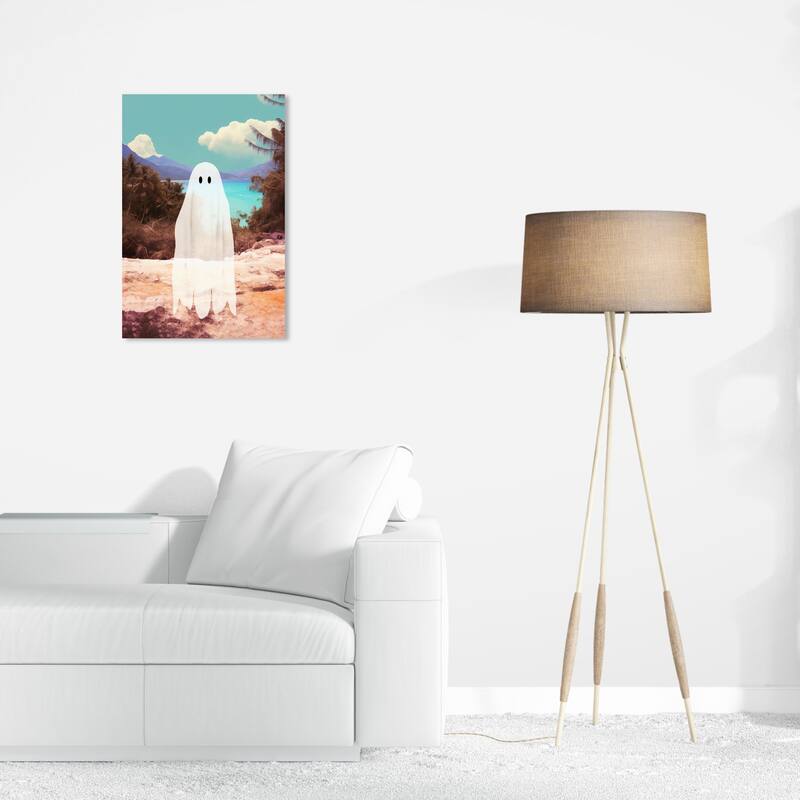 Wynwood Studio Canvas Holiday and Seasonal Fantasmon White and Modern & Contemporary Wall Art Canvas Print - 24 x 16