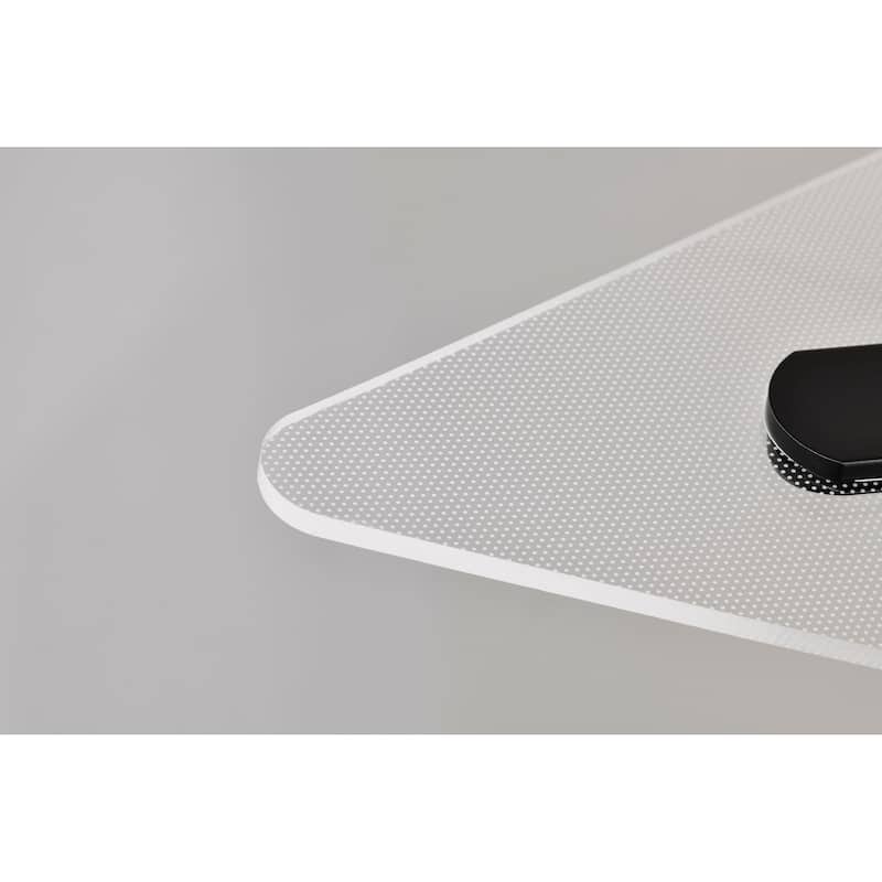 Geneva 46 Inch LED Island Pendant Matte Black Silk Screened Acrylic Lens - Matte Black