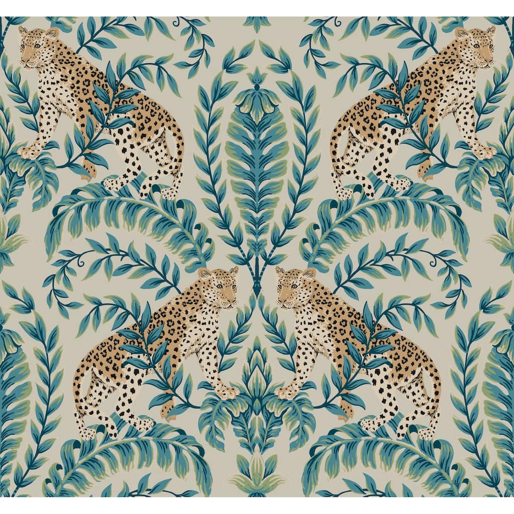 Ronald Redding Jungle Leopard Taupe Wallpaper