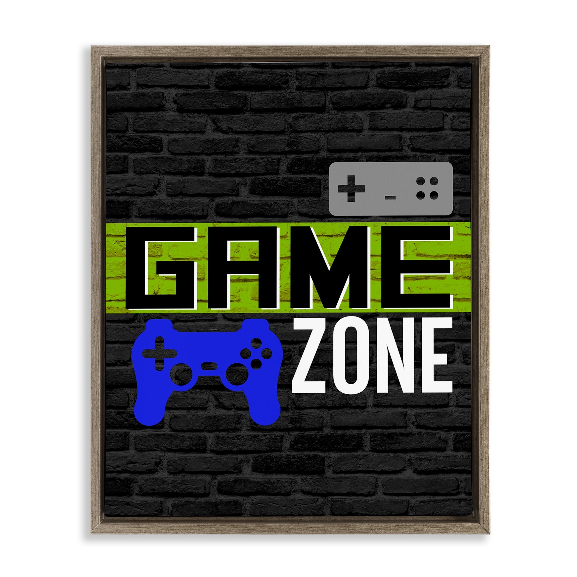 Stupell Vintage Game Zone Framed Floater Canvas Wall Art Design By Kim Allen
