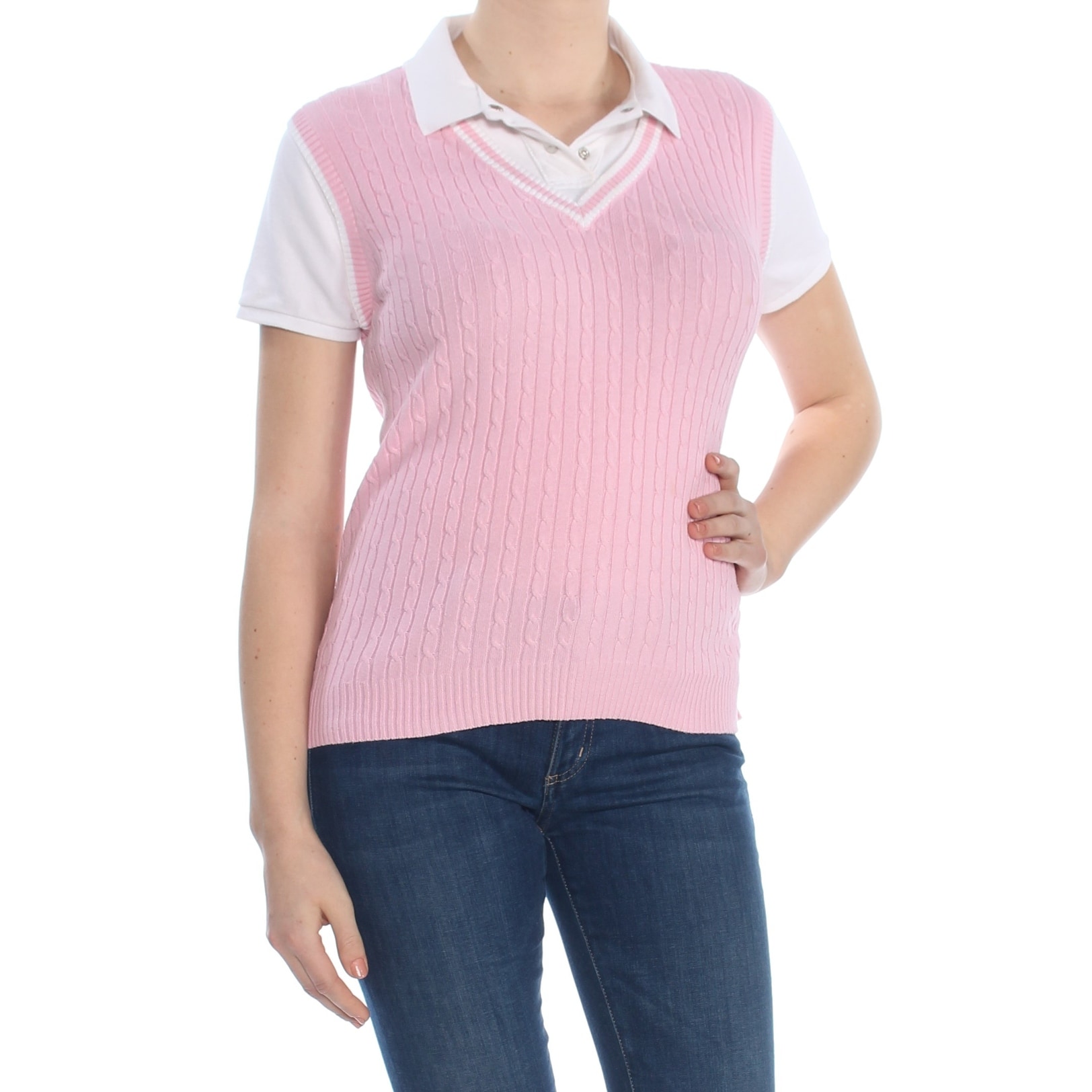 short sleeve sweater vest