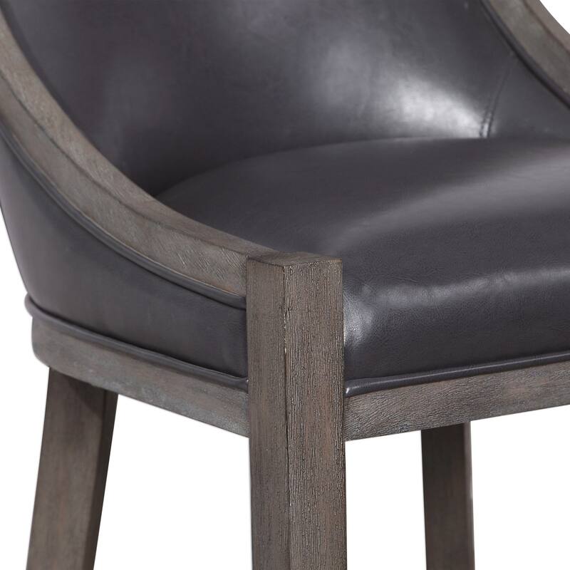 Uttermost Elowen 20" Wide Wood Framed Counter Stool