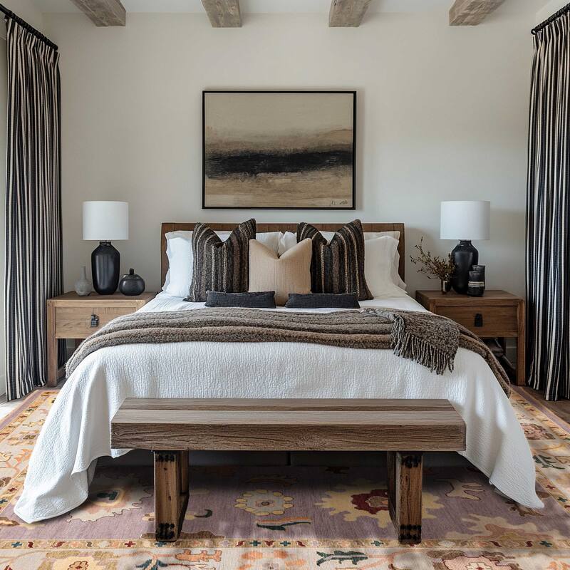 ECARPETGALLERY Hand-knotted Modern Oushak Violet Wool Rug - 8'11 x 11'11