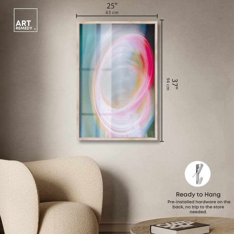 Swirling Light III Shadowbox by Art Remedy
