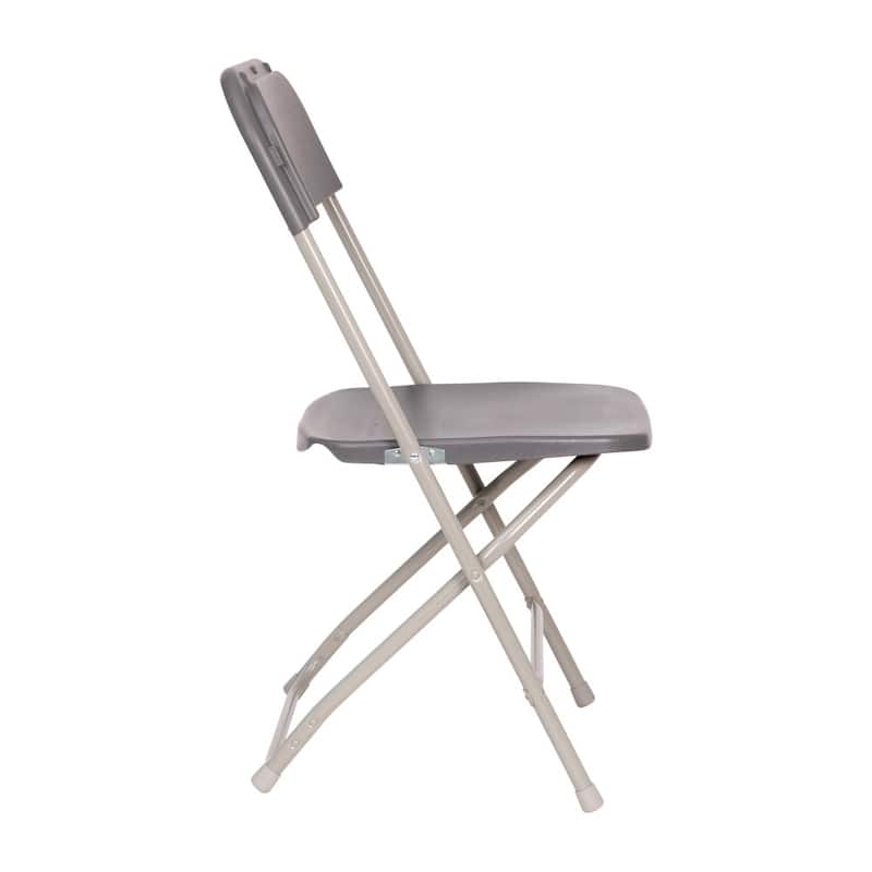 Big and Tall Commercial Folding Chair - Extra Wide 650LB. Capacity - Durable Plastic - 4-Pack