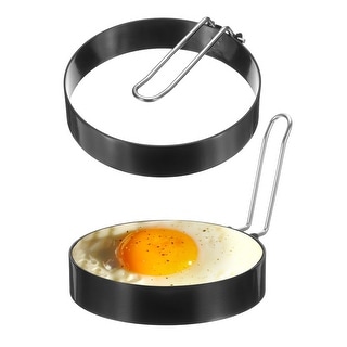 Using Cooking Rings Medium/large Egg Rings Stainless Steel Nonstick Pancake Cooking Ring for Griddle ...