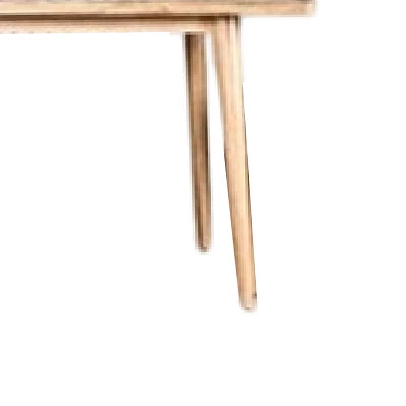 Lucas Dining Table, Rectangular Natural Brown, Solid Wood, 68 Inch