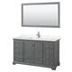 Option Dark Gray, Chrome Trim,Carrara Cultured Marble Top