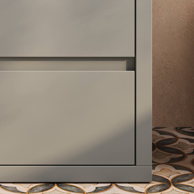 30" Vanity with Sink and 2 Full-Extension Drawers,Freestanding Vanity with 45°,Soft Close Undermount Drawer Slides