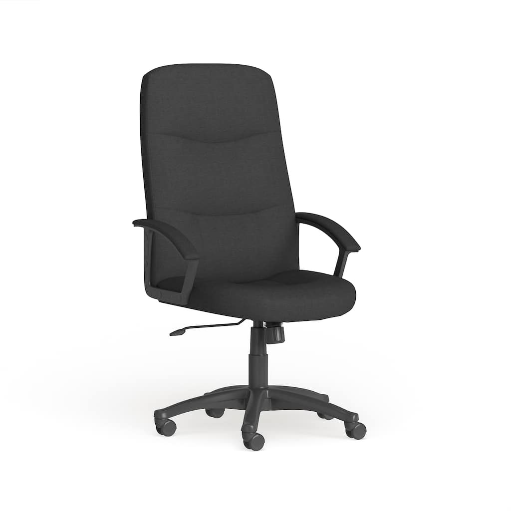 High Back Fabric Executive Swivel Office Chair with Arms