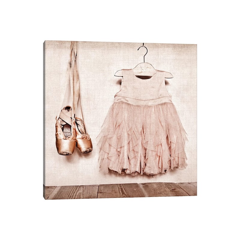 iCanvas "Baby Girl Dress And Ballet Slippers" by Saint and Sailor Studios Canvas Print