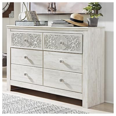 Paxberry Whitewash Dresser