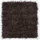 preview thumbnail 23 of 90, SAFAVIEH Handmade Leather Shag Alois Modern Rug 5' Square - Dark Brown - Square