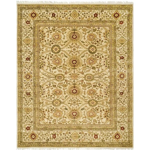 8' x 10' EORC KC30783OL8X10 Handknotted Wool Bijar Collection Rug Olive Green 
