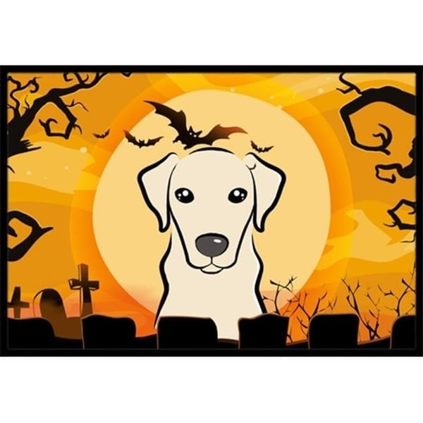 Carolines Treasures BB1780MAT Halloween Yellow Labrador Indoor & Outdoor Mat 18 x 27 in.