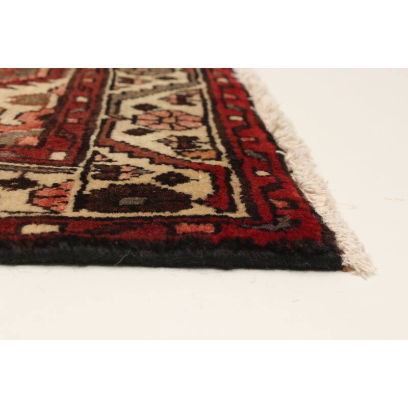 ECARPETGALLERY Hand-knotted Andelz Red Wool Rug - 3'7 x 9'6