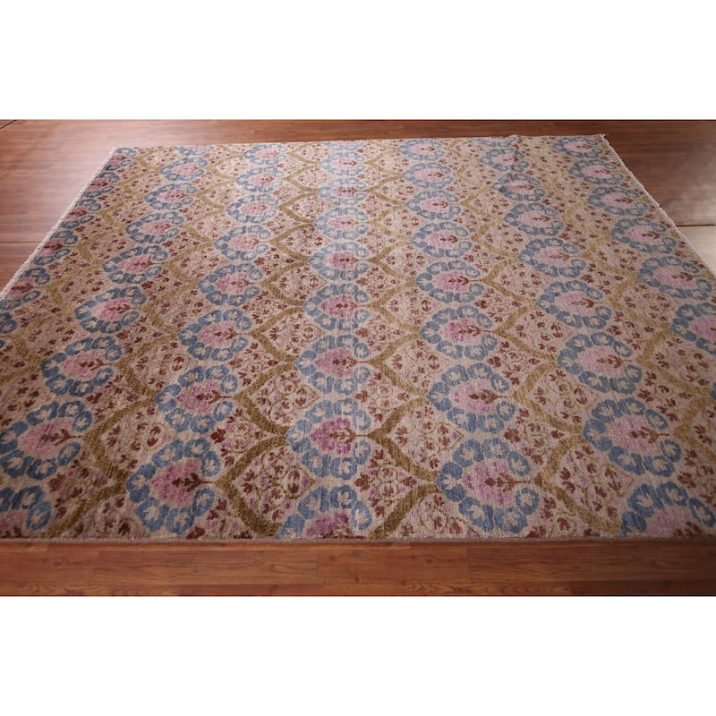 All-Over Handmade Contemporary Indian Area Rug Oriental Jute Carpet - 8'0" X 10'1"