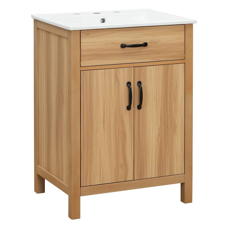 Modern Solid Wood Bathroom Vanity by Harper&Bright Designs