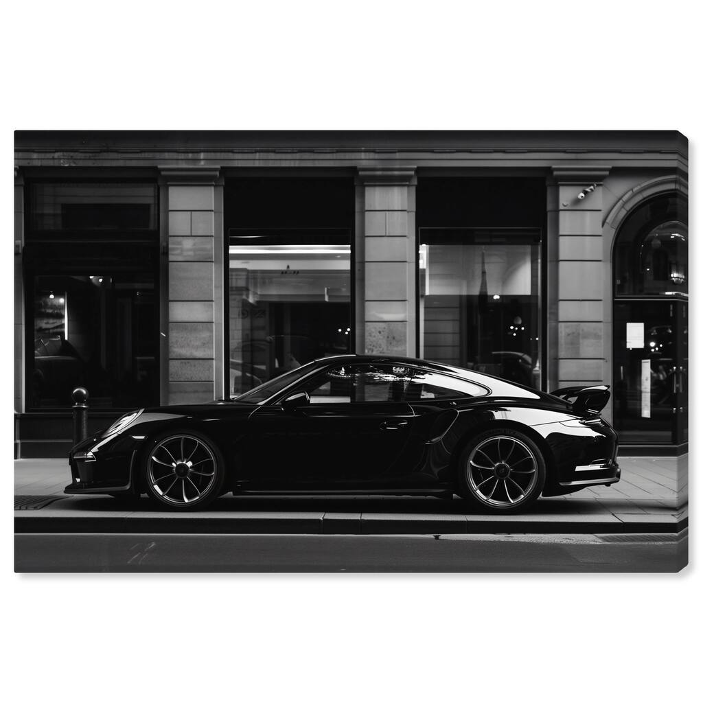 Notoriart City Streets Car Gallery Wrapped Car 1 Piece Canvas Wall Art
