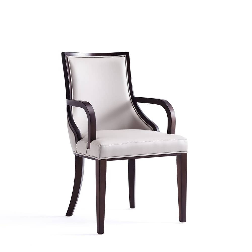 Manhattan Comfort Grand Faux Leather Dining Armchair