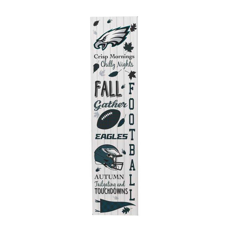 47" Double Sided Seasonal Porch Leaner, Philadelphia Eagles - 47" x 11.25"