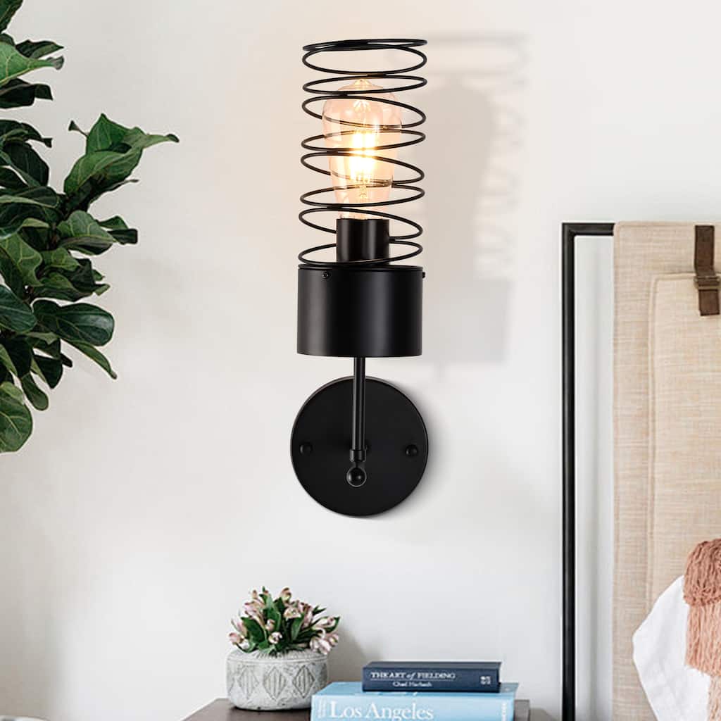 Bella Depot Wall Light Modern Metal Cage Sconce