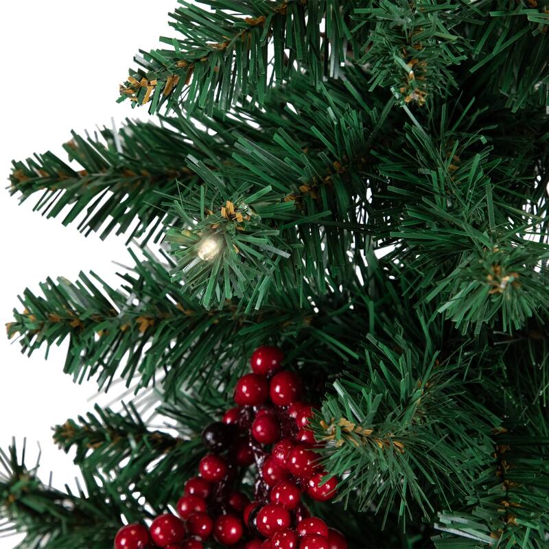 Battery Operated Tree with Polar Bears Christmas Decoration - 67"