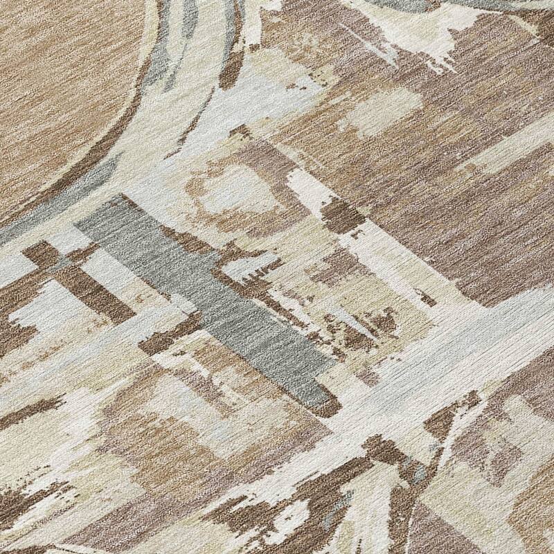 Machine Washable Indoor/ Outdoor Chantille Contemporary Rug