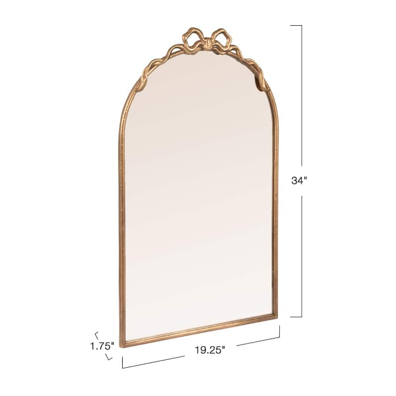 Iron Mirror with Decorative Bow