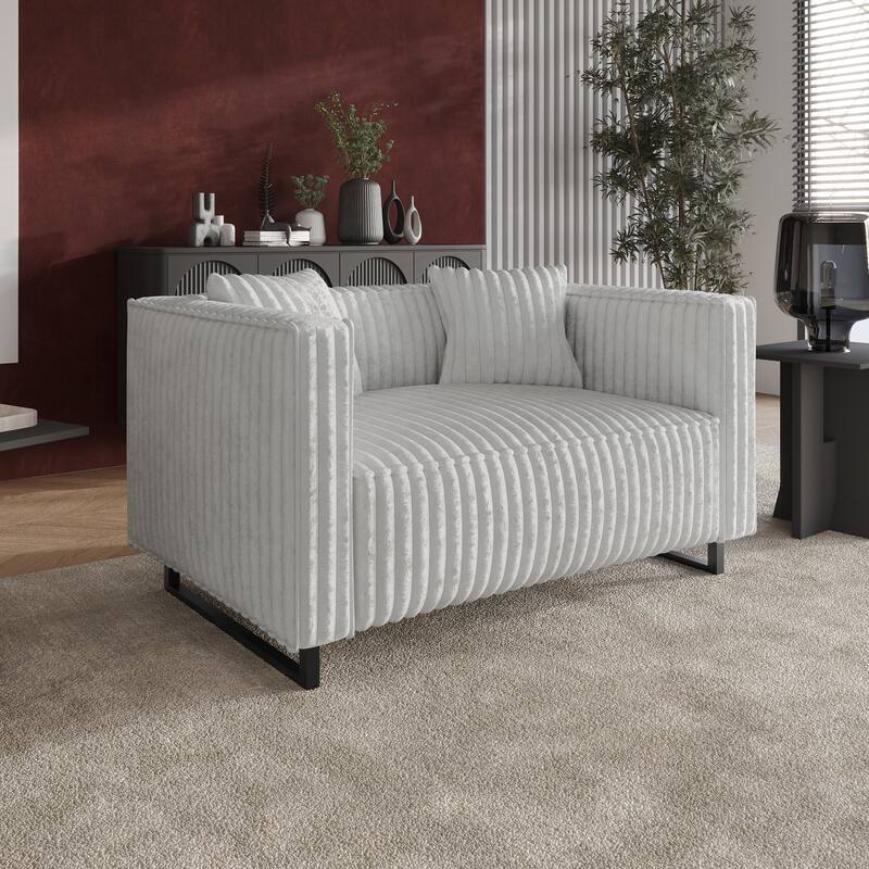 CraftPorch Mid Century Modern Upholstered Loveseat - N/A